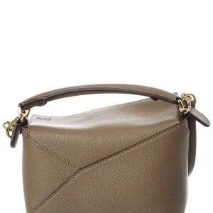 Loewe Puzzle Edge Mini Leather Shoulder Bag Women's Beige
