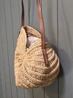 Loewe Paula's Ibiza Donna Moon Shell Crossbody Shoulder Bag
