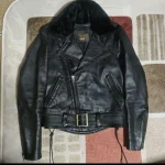 Special Order Vanson E Highwayman Lace-Up Jacket, Black