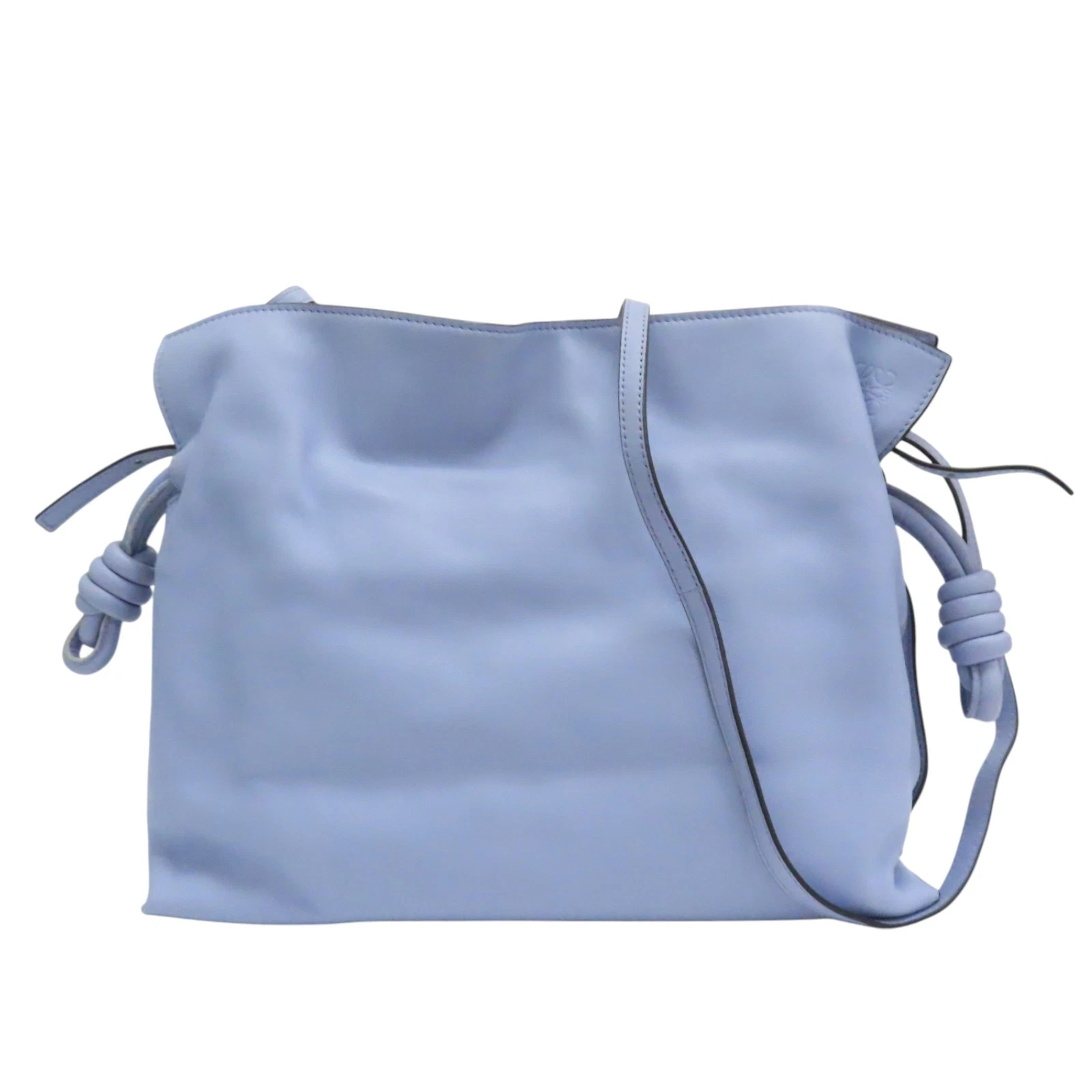 LOEWE Flamenco Medium Shoulder Bag Calfskin Blue LOEWE Flamenco Medium Shoulder Bag Calfskin Blue