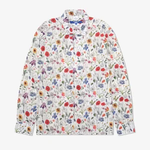 Junya Watanabe Man Men's Floral Shirt White/Red/Purple