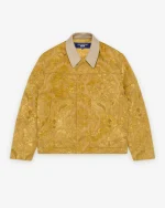Junya Watanabe Man Men's Floral Patten Jacket Yellow