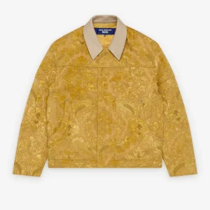 Junya Watanabe Man Men's Floral Patten Jacket Yellow
