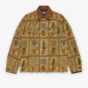 Junya Watanabe Man Men's Plant Pot Tapestry Jacket Brown