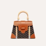 Goyard Saigon Mini Brown Leather Handbag for Women